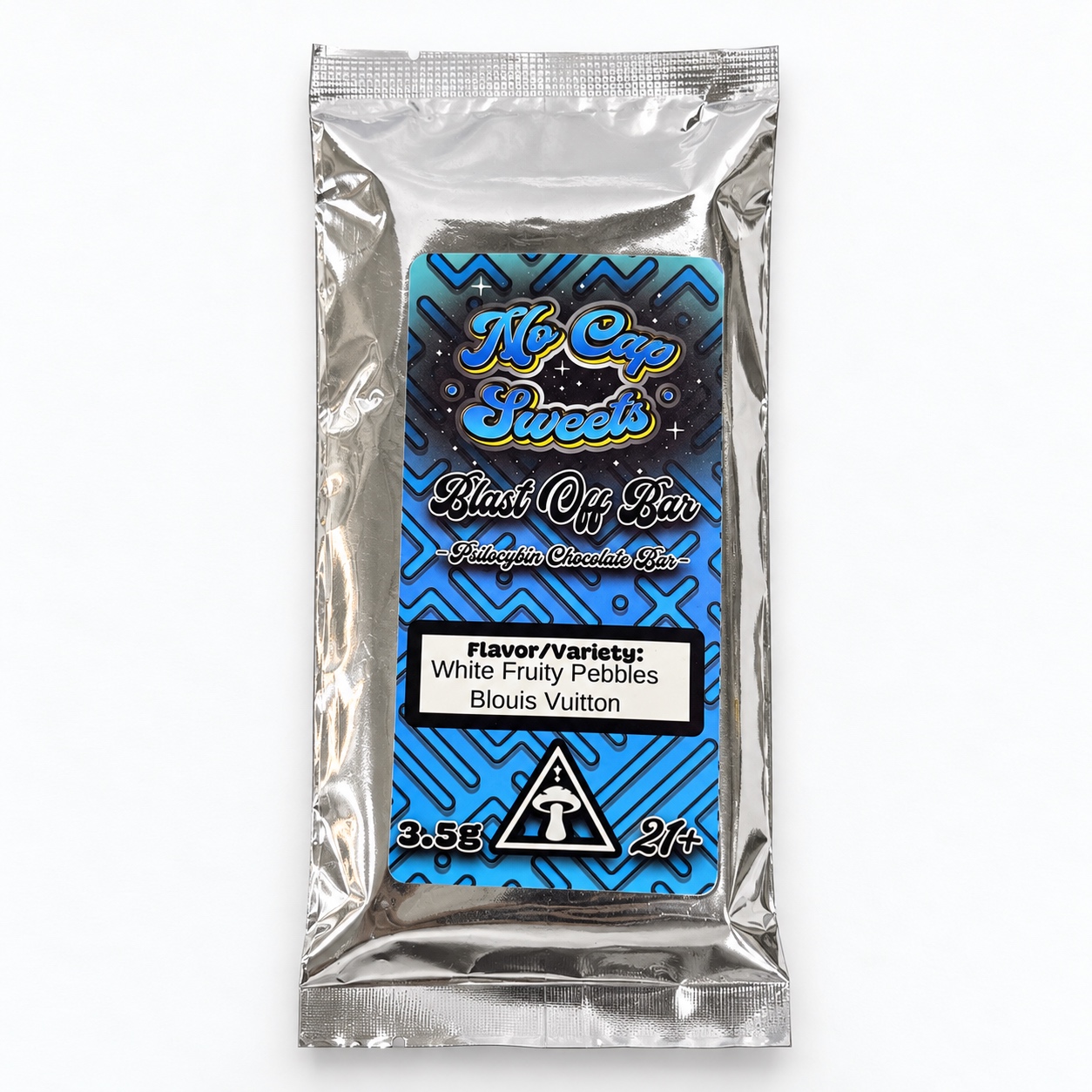 Blast Off Bar White Chocolate Fruity Pebbles w/ Bluey Vuitton