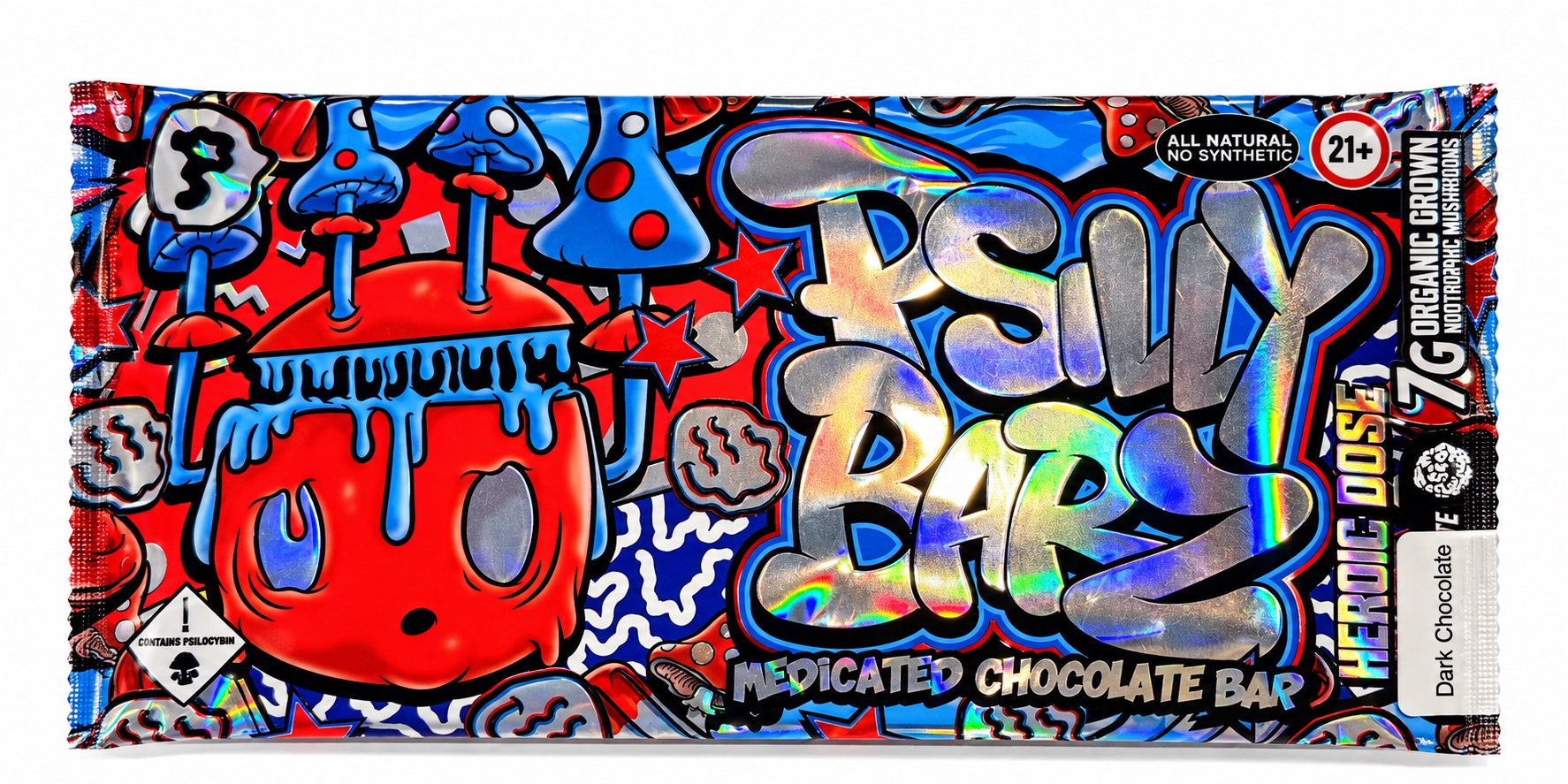 PSilly Barz 7g Dark Chocolate